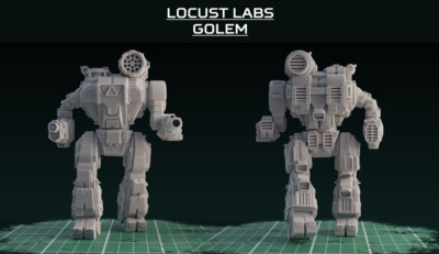 Locust Labs Golem (American Mecha Proxy Thor) 5 Mech Kit! 