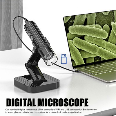 Wireless Digital Microscope 2MP 1000X Magnification WiFi With 8 Light USB APP CB