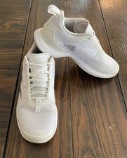 Adidas Avacourt White Silver Metallic Atheltic Shoes Women  s 7