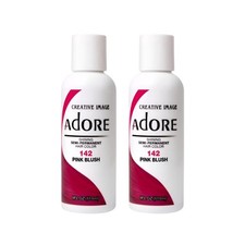 LOT OF 2 Adore by Creative Image Semi Permanent Hair Color 4FL OZ 142 Pink Blus
