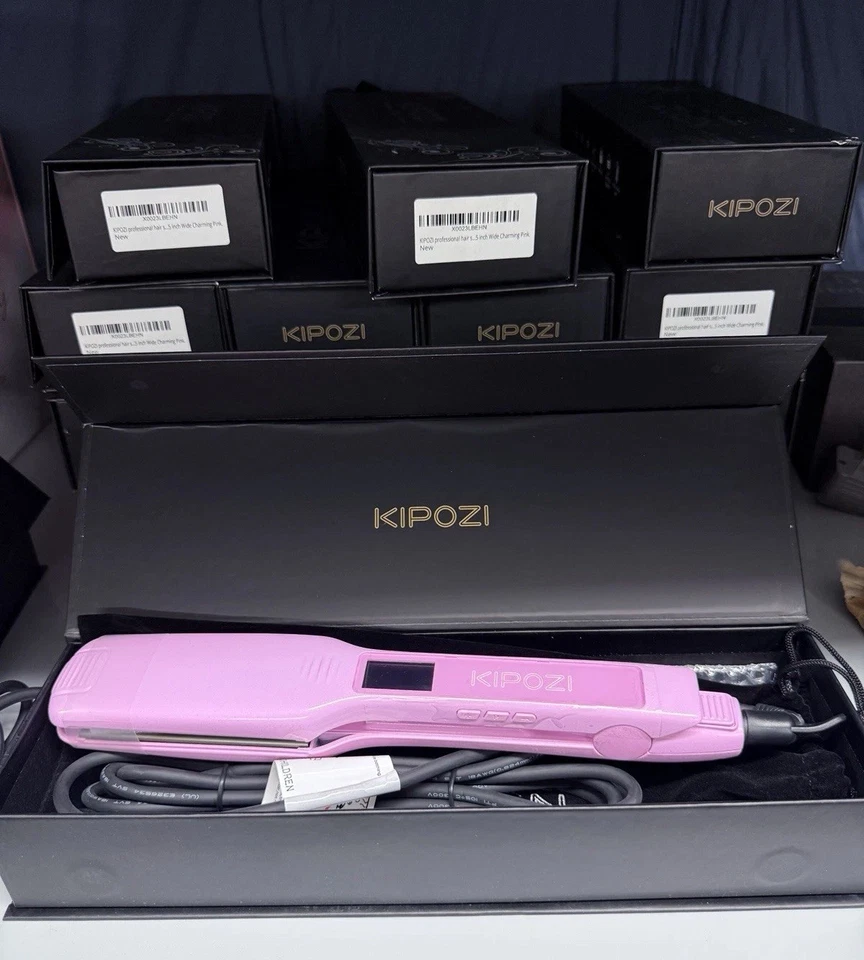 Kipozi Professional Titan Haarglätter 1,75 Zoll breite Platten Glätteisen