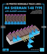 RFMRM3031 1:35 Rye Field Model M4 Sherman T-48 Type Workable Track Set with