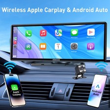 Rückfahrkamera mit Kabellos Carplay Android Auto Funk 10.26-Zoll'Tragbar Monitor