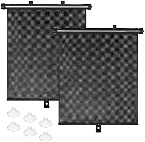 Retractable Car Side Window Sun Shades 2 Pack