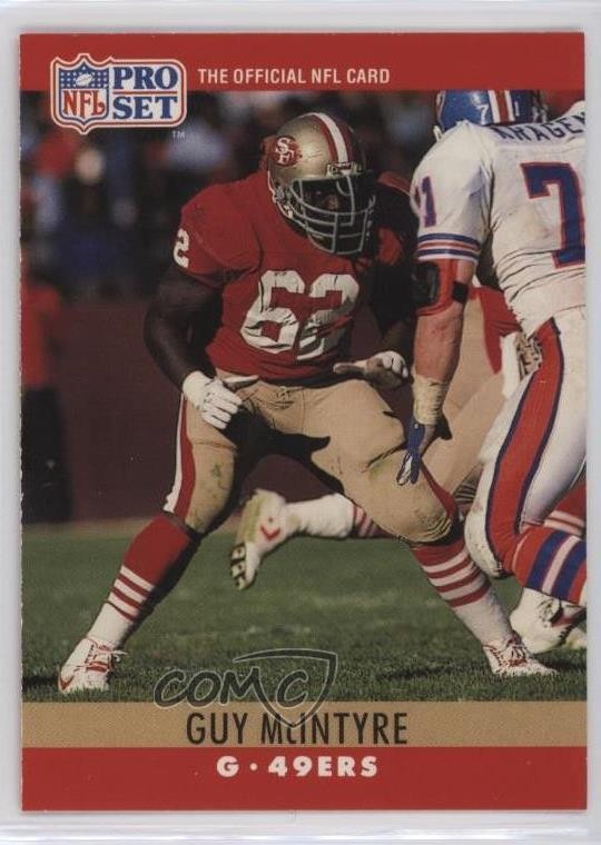 1990 Pro Set Guy McIntyre #292 Rookie RC 7k6