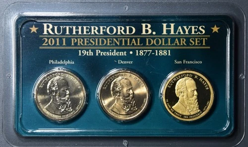 Photo of a 2011-P Presidential Dollar Rutherford B Hayes from an eBay listing that sold on Jul 20, 2026