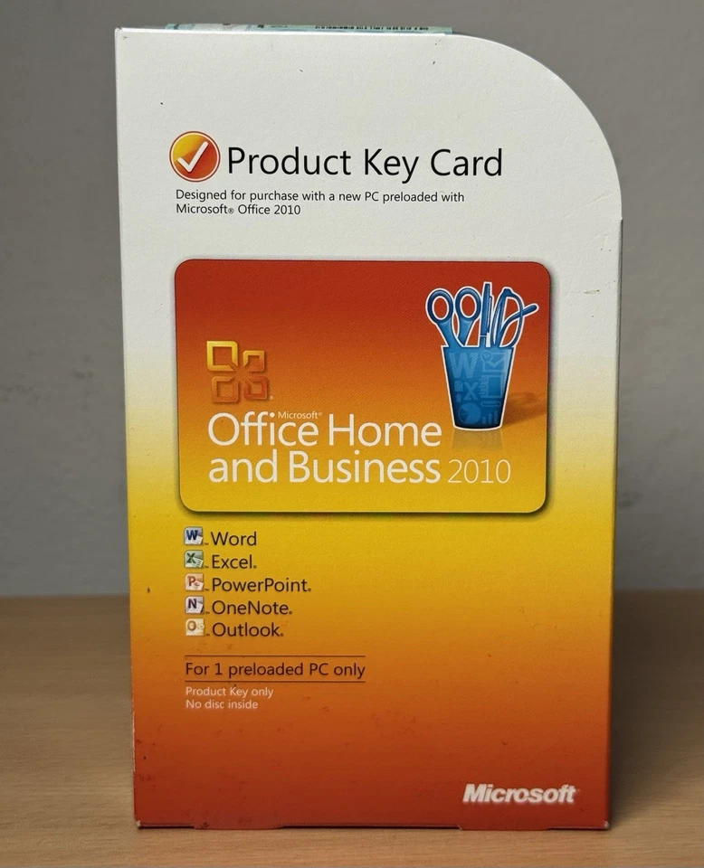 New Sealed Microsoft Office 2010 Home & Business Product Key Card (PKC) License - Image 2 of 4