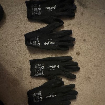 Ansell HyFlex 11-751 Industrial Work Gloves Black Size 10 MPN 11-751 Protective