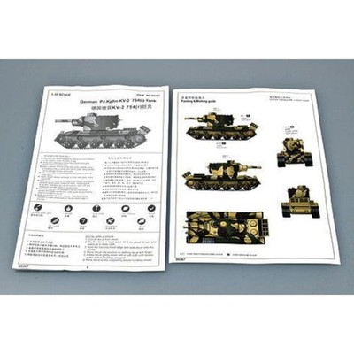 TRUMPETER 00367 MODEL GERMAN PZ.KPFWG. KV-2 754 1/35
