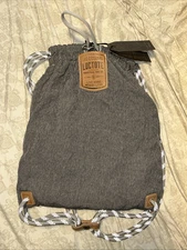 LOCTOTE Flak Sack The Original Theft-Resistant Drawstring Backpack Gray *NEW*