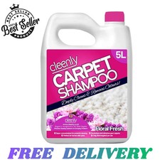 Cleenly Carpet Shampoo Cleaner Solution (5 litres) Safe for All Carpet Cleaning 4.68 per litre
