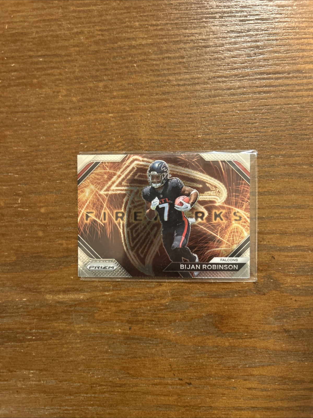BIJAN ROBINSON 2023 PANINI PRIZM FIREWORKS INSERT RC F-24 ATLANTA FALCONS