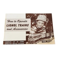 1955 Lionel how To Operate Trains And Accessories Manual Booklet