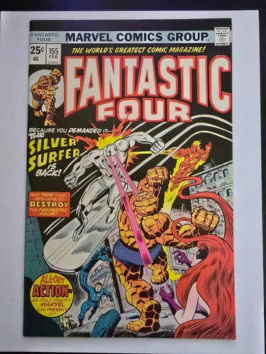 Fantastic Four #155 NM/M 9.6/9.8 Silver Surfer High Grade Marvel Comic 1975 "a"
