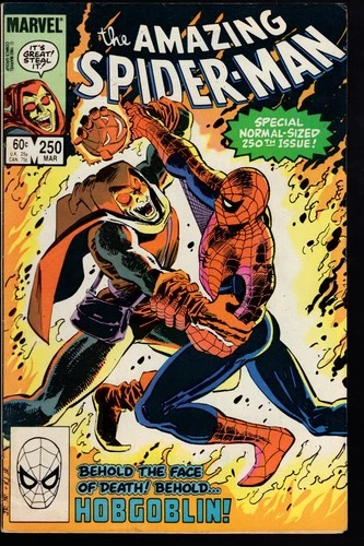 Amazing Spider-Man #250 1984 Classic Cover vs Hobgoblin! VG/FN