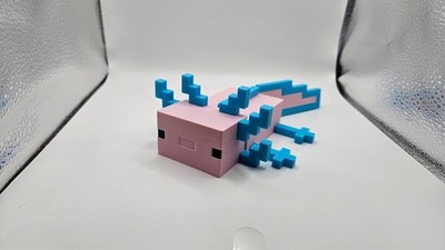 Minecraft Axolotl JUMBO - 3D Printed Axolotl Toy Pink & Blue Color