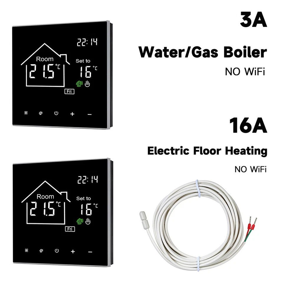 Digital WiFi Thermostat LCD WLAN Touch Display Raumthermostat Fußbodenheizung DE - Bild 4 von 4