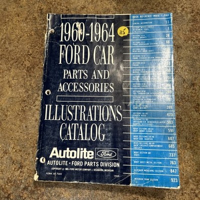 1960-1964 Ford Car Parts & Accessories Text Catalog 1969 Autolite-Ford