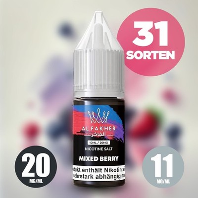 Al Fakher Liquids E-Zigarette Vape E-Shisha 11 mg / 20mg Nikotin Alle Sorten