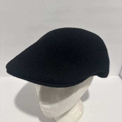 Kangol Seamless Wool 507 Cap Black Large Newsboy Ivy Hat K0875FA