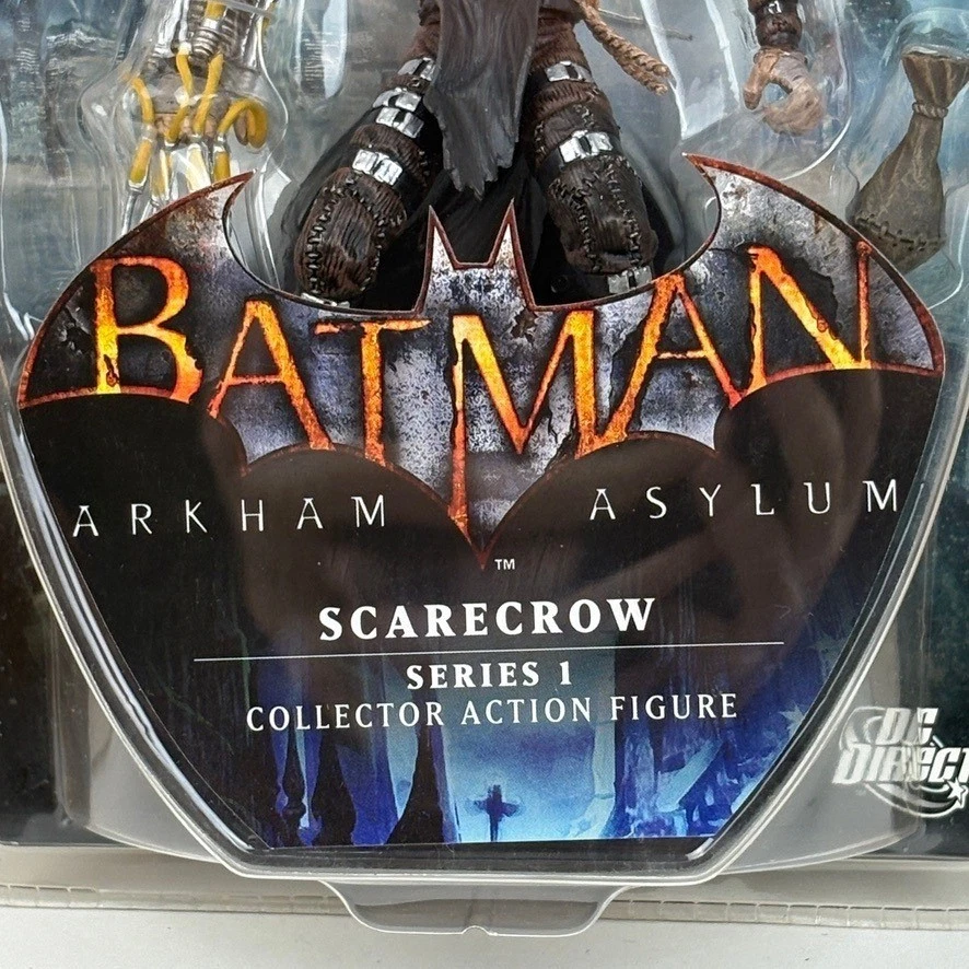 NUEVO Batman Arkham Asylum Espantapájaros Serie 1 Figura de Acción DC Sellado Directo Foto 3 de 4