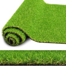 Realistic Artificial Grass Rug 4 FT x 6 FT Fake Faux Turf Grass, 0.8" Indoor ...