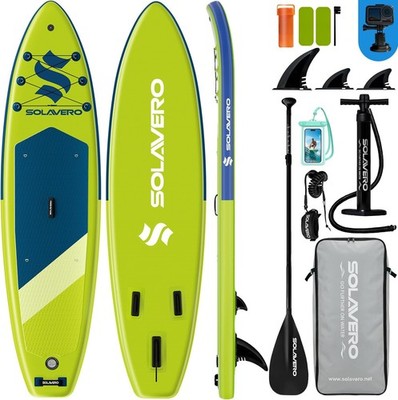 10'6'' Inflatable Stand-Up Paddle Board with Accessories, Ultra-Light, Anti-Slip