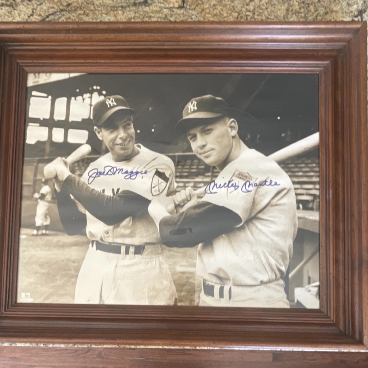 Joe Dimaggio Mickey Mantle Autographed Photo for sale | eBay
