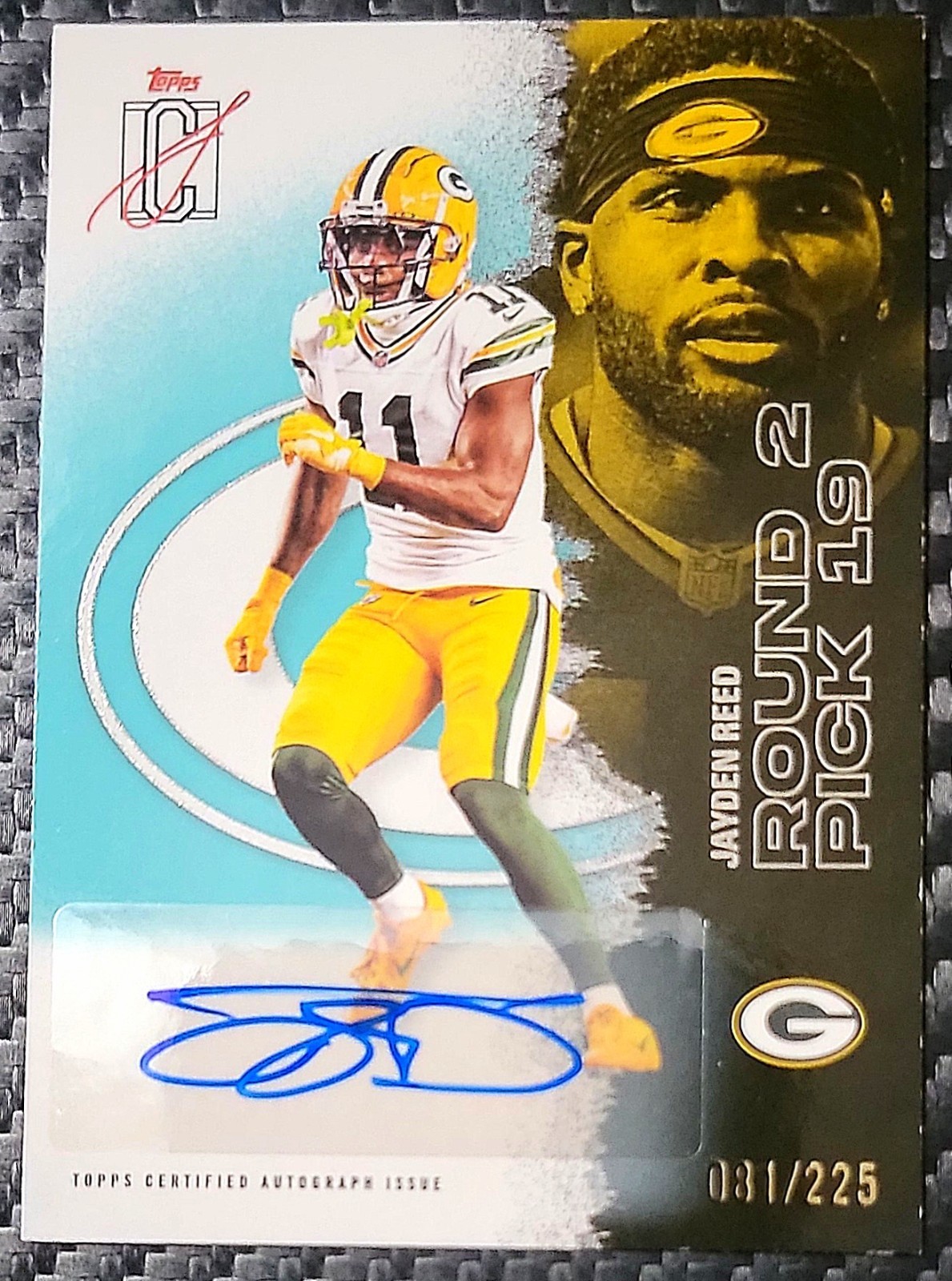 Topps Signature Class Jayden Reed Packers Auto #75 Serial /225 Aqua 2025