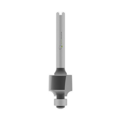 Systemshop24 Abrundfräser für Dremel mit Kugellager HM Z2 D8,8mm R2mm S3,2mm