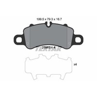 Textar BremsbeläGe Bremsbelegsatz Vorne FüR Porsche 911 718 Boxster