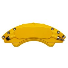 Yellow Aluminum Brake Caliper Covers Custom Prints Logo Pair