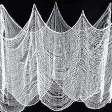Creepy Cloth, Halloween Decorations Outdoor Indoor, 79 x 79 79*79 inch, White 
