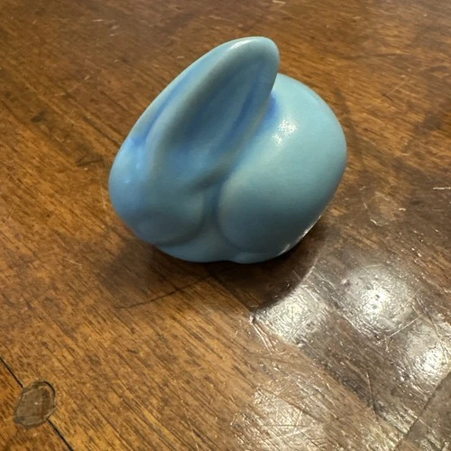 Van Briggle  Pottery Bunny RABBIT Blue CCII  A0