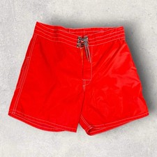 Vintage Birdwell Beach Britches 28x6 Red Short Made In USA