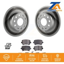 Rear Coated Brake Rotor & Ceramic Pad Kit For Volkswagen GTI Eos Audi A3 Quattro