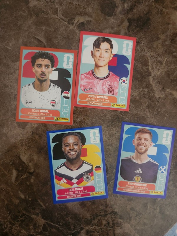 Panini FIFA Women’s World Cup 2023 Soccer Trading Cards Lot of 4