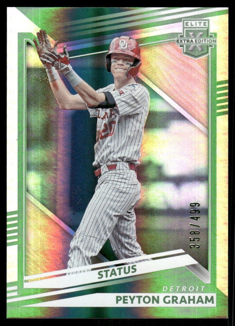 2022 Elite Extra Edition Status Green #51 Peyton Graham /499 - BB