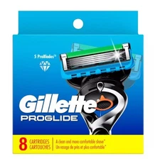 Gillette Proglide Razor Blade Refills for Men, 8 Cartridges