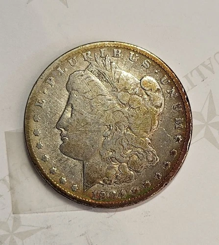 1904 S Morgan Dollar Harshly Cleaned Good Details, CHEAP ! - C9850A