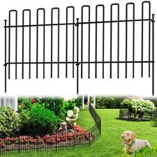 26 Panels No Dig Animal Barrier Fence, 13in H x 37ft L Garden Edging Border...
