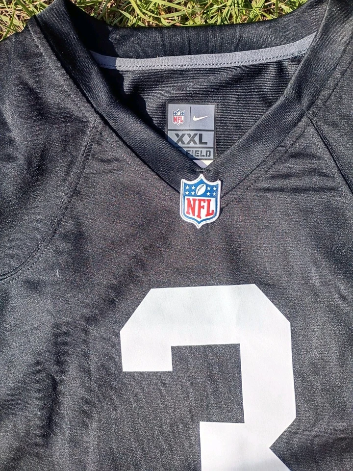 Camiseta Oakland Raiders On Field para hombre talla XXL Carson Palmer #3 Nike NFL Foto 2 de 4