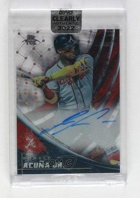 2022 Clearly Authentic Topps Tek 9/50 Ronald Acuna Jr Acuña #TEK-RA Auto 15j6