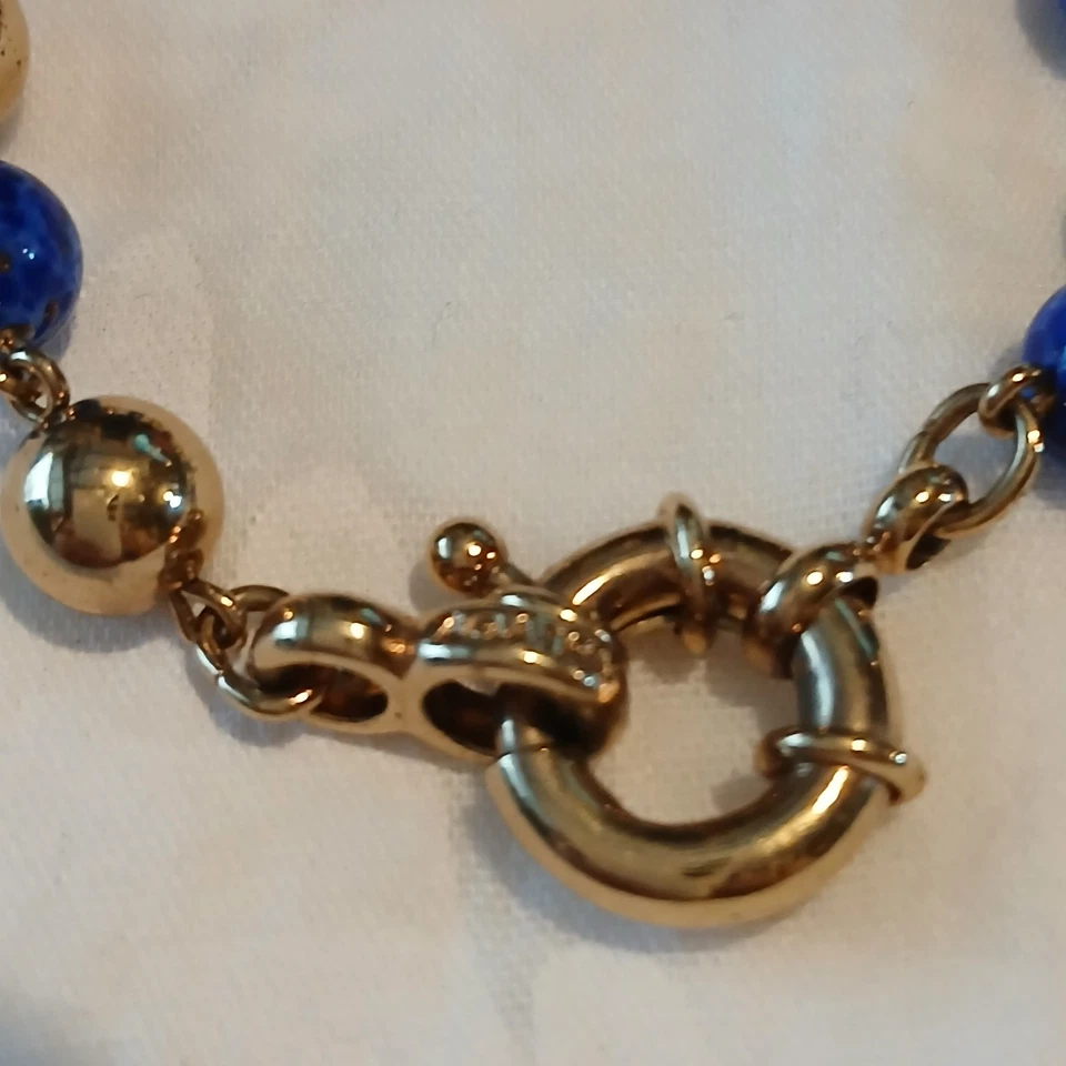 Hermosa pulsera Agatha de París con cuentas de lapislázuli Foto 2 de 3