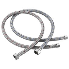 36-Inch Faucet Supply Lines: Braided Stainless Steel Flexible Faucet Hose Con...