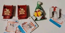 Lot Mixed Imagitarium Christmas Aquarium Decor Elf Snail Mail As-Is Lot Damaged