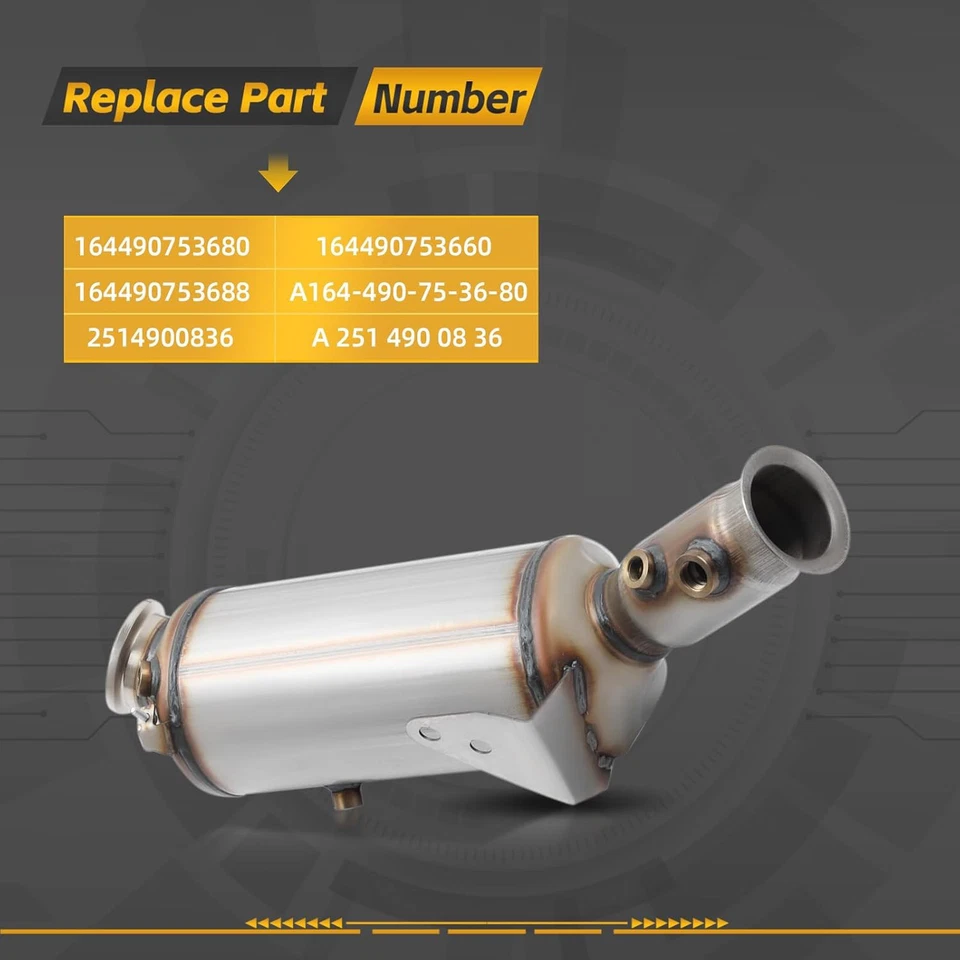 Diesel Particulate Filter DPF For Mercedes Benz GL320 GL350 ML320 ML350 BlueTEC - Image 2 of 4