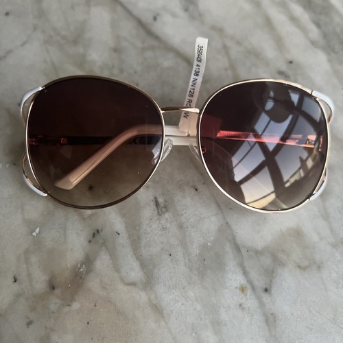 Nanette Lepore NN128 Rosegold/White Sunglasses NWT - Picture 8 of 12