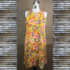 Calvin Klein Floral Short Dress Vibrant Sleeveless Lined Women  s Size 4 NWT 99