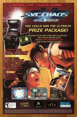 SNK VS. CAPCOM SVC CHAOS ポスター PS2 ネオジオ SNK VS. CAPCOM SVC